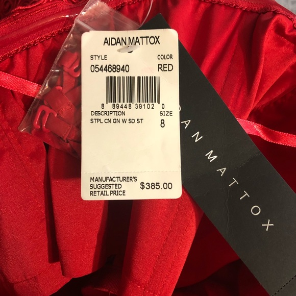 Red Aiden Mattox Gown New - Picture 7 of 7